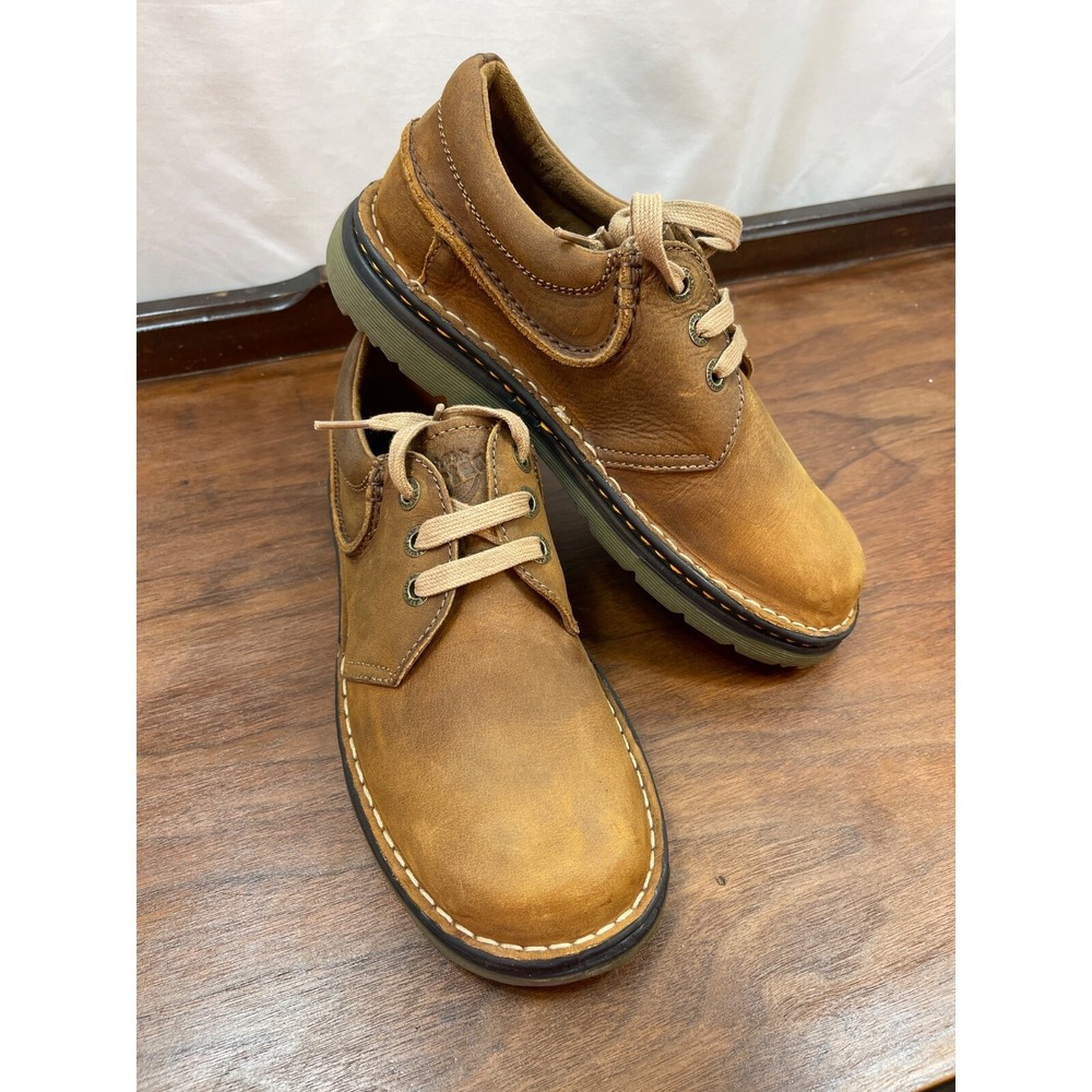 Dr Martens Mens US‎ SZ 7 UK SZ 6  3 Eyelet Oxford Camel Tan Brown Rare EUC Clean